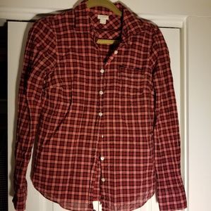 J Crew check plaid shirt